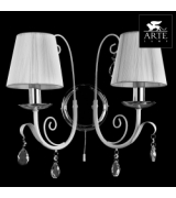 Бра Arte Lamp A1743AP-2WH ROMANA SNOW Е14 2х40Вт 230В