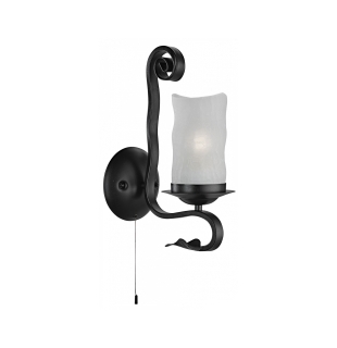 Бра Arte Lamp A7915AP-1BK SCROLL Е27 1х60Вт 230В