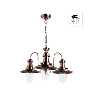 Люстра подвесная ARTE LAMP A5518LM-3RB FISHERMAN Е27 3х60W 230V