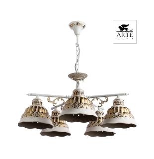Люстра двойного крепления ARTE LAMP A2814LM-5WG CHIESA Е27 5х60W 230V