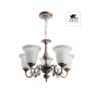 Люстра подвесная ARTE LAMP A1032LM-5WG DELIZIA 5xE27 60W 220V IP20