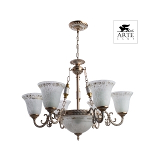 Люстра подвесная ARTE LAMP A1032LM-6-3WG DELIZIA 9xE27 60W 220V IP20