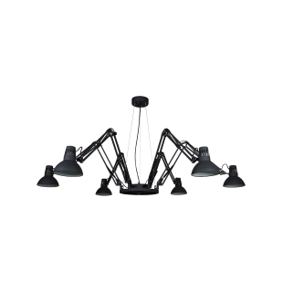 Люстра подвесная Arte Lamp A2043SP-6BK Ragno E27 6x60W IP20