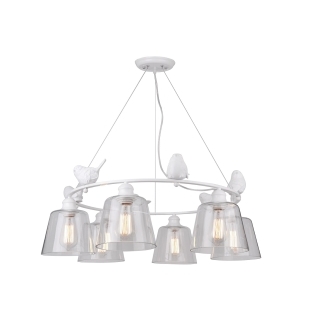 Люстра подвесная Arte Lamp A4289LM-6WH Passero E27 6x40W IP20