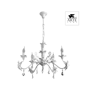 Люстра подвесная Arte Lamp A5349LM-5WH ANGELINA Е14 5х40Вт 230В