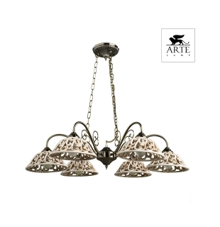 Люстра подвесная Arte Lamp A5387LM-6AB CARVED Е27 6х60Вт 230В