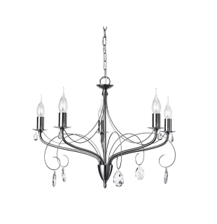 Люстра подвесная Arte Lamp A6645LM-5SS Purezza E14 5x40W IP20