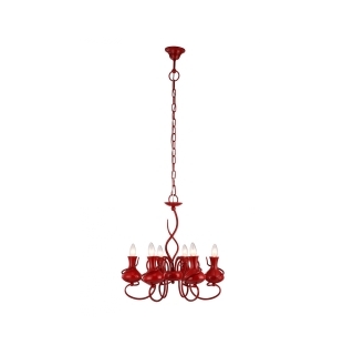 Люстра подвесная Arte Lamp A6819LM-6RD VASO Е14 6х60Вт 230В