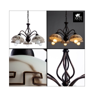 Люстра подвесная Arte Lamp A6884LM-5BR RUSTICA E27 5x60W 220V