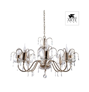 Люстра подвесная Arte Lamp A3054LM-8GO SPARKLES Е14 8х60Вт 230В
