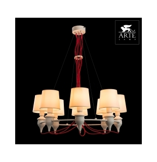 Люстра подвесная Arte Lamp A3325LM-8WH SERGIO Е14 8х40Вт 230В