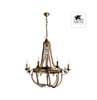 Люстра подвесная ARTE LAMP A8957LM-8BZ AMACA 8xE14 40W 230V