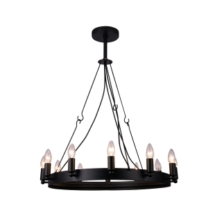 Люстра подвесная Arte Lamp A8811SP-12BK Bastiglia E14 12x40W IP20