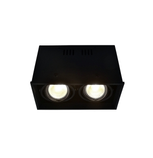 Накладной потолочный спот ARTE LAMP A5942PL-2BK CARDANI 2xGU10 50W 220V IP20