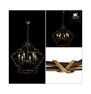 Подвес ARTE LAMP A8960SP-6GA BELLATOR 6xE14 40W 230V
